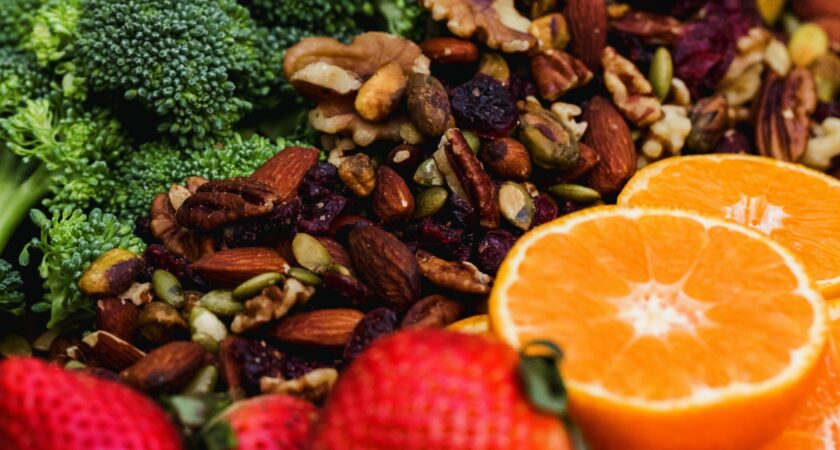 Photo of fresh whole foods.
